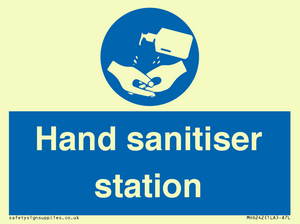 Hand sanitiser station